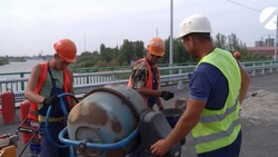 Работы на Милицейском мосту в Астрахани  продвигаются в установленном графике