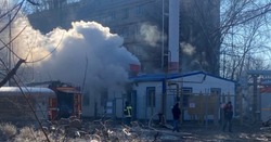 В Астрахани загорелась котельная