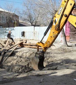 Реконструкцию участка самотёчной канализации в Астрахани завершили на 80 %